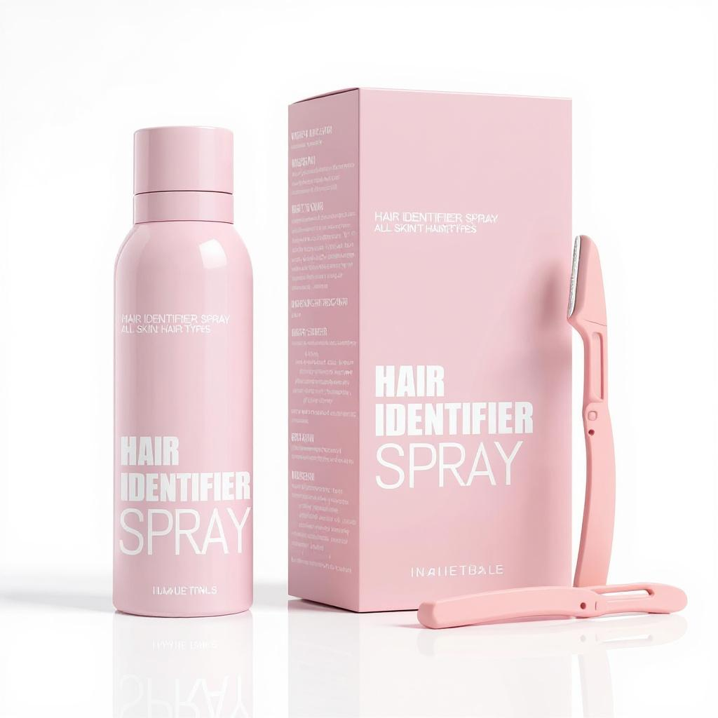 Hair Identifier Spray For Face Shaving With 4 Pcs Razor