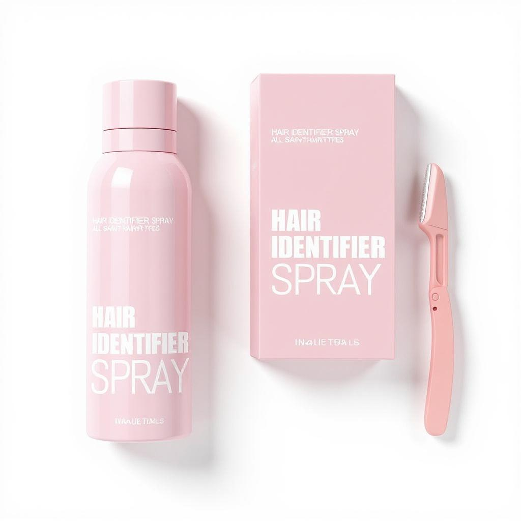 Hair Identifier Spray For Face Shaving With 4 Pcs Razor