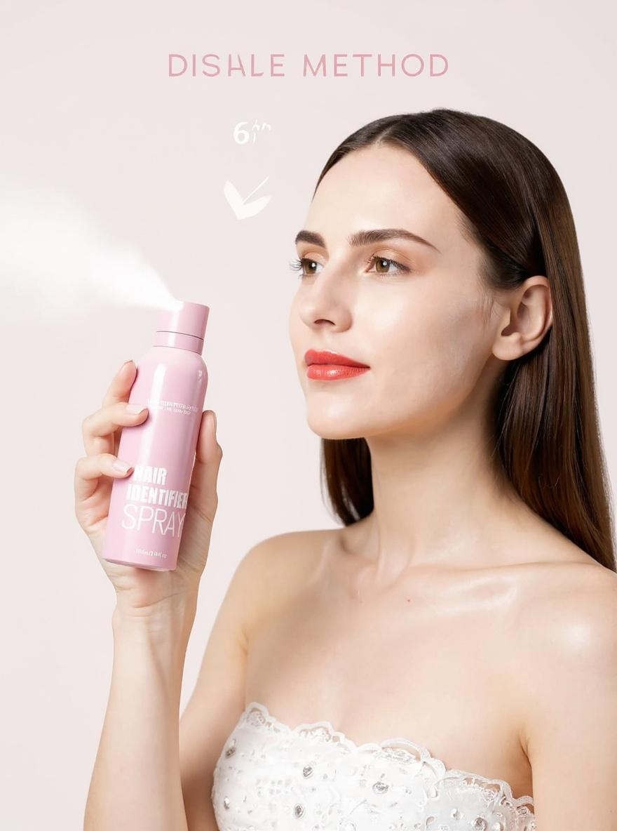 Hair Identifier Spray For Face Shaving With 4 Pcs Razor